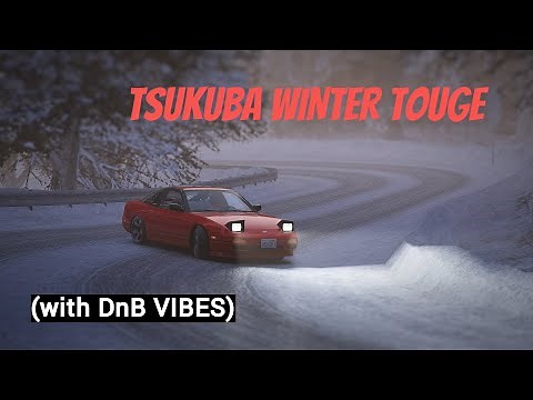 Assetto Corsa SNOW TOUGE | Tsukuba Fruits Line Snow | Drift Nissan 240SX KA24-DE (DWG)