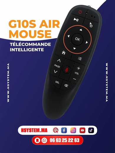 G10S Air Mouse Utilisation:TV Utilisation:Ordinateur Utilisation:Universal Utilisation:Projecteurs Communication sans fil: Radiofréquence Communication sans fil:IR Numéro de modèle:G10 G10S Canal: 2 App de support:Non Paquet: Oui Microphone:Intégré dans Nom: 2.4G Télécommande sans fil Recherche vocale:Support Google Voice Assistant Convient pour: Android TV-box, TV intelligente etc service de garantie: garantie pour 12 mois Idéal pour les #Professionnels et les #particuliers #Garantie 3 mois Liv