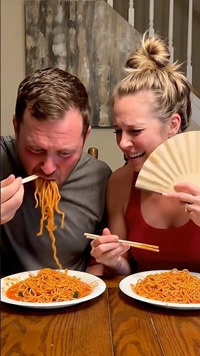 Spicy Noodle Challenge 🌶️ #foodshorts #food