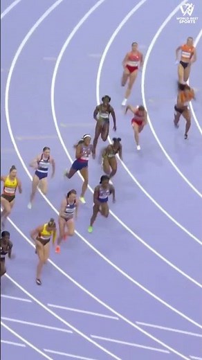 Women’s 4x100m Final 🔥 Paris Champions Moment! #trackandfield #athletics