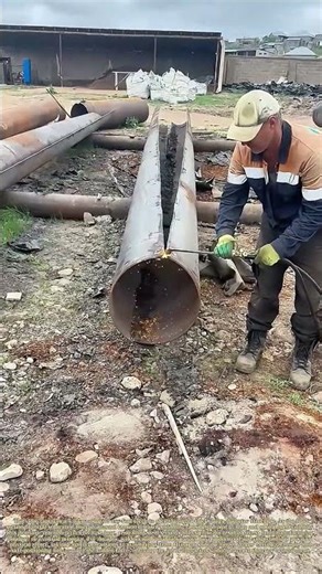 Cutting Heavy Steel Pipe: How Released Tension Sends Metal Springing Open