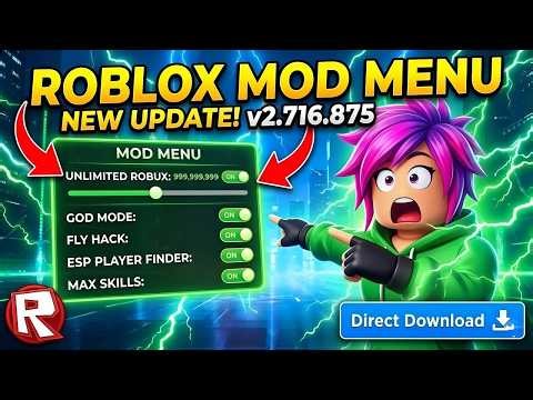 Roblox Mod Menu 2.720.1167 Unlimited Robux | Roblox Unlimited Robux Mod Apk - Roblox MOD MENU 2026