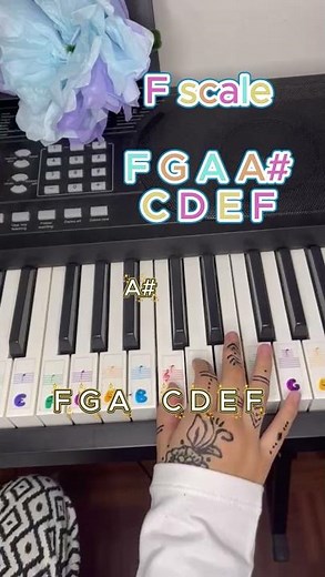 F scale #piano #pianotutorial #music #pianomusic #tutorial #pianolessons #keyboard #howtoplay