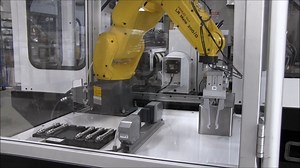 GT-610 CNC Centerless Infeed Grinding Spools w/ 12" Work Wheel & Robot Automation