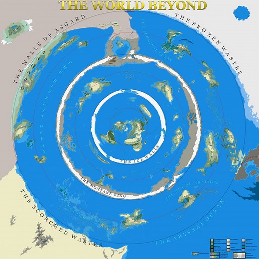V3.0 the World Beyond the Ice Wall Hi-res Digital Download Flat Earth Map Beyond Extra Terrestrial Antarctica Territory Space Printable NASA - Etsy