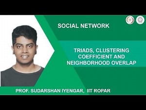 Triads, clustering coefficient and neighborhood overlap