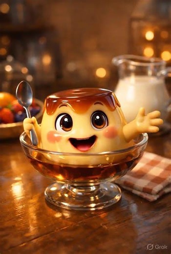 Custard Pudding | **Talking Food Cartoon | Funny Animation**