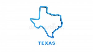 Texas State Map Outline Animation. Motion Graphics. Stock Video - Video of administrative, continent: 227536501