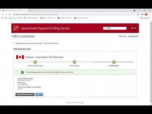 How to pay Corporation tax instalments to CRA through Online Banking