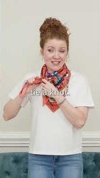 Easy Scarf Side Tie Knot Tutorial To Elevate Your Outfits! #fashionhack #style