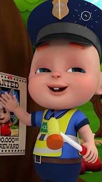 Look, look, police! A big bad wolf is coming! | Rosoo - Baby Songs #kidssong #nurseryrhymes #shorts