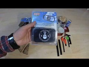 Esee ateş başlatıcı çelik. ESEE Fire Steel for True Flint & Steel Fire Making. 1080p video.