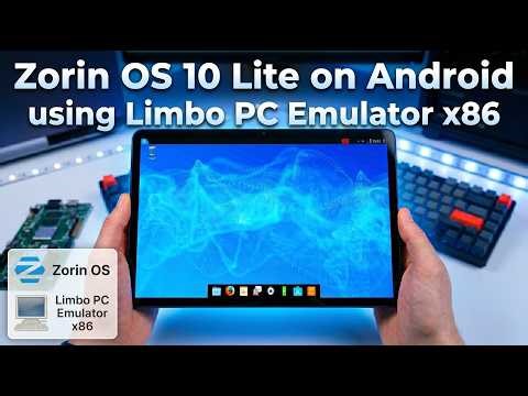 Running Zorin OS 10 Lite on Android using Limbo PC Emulator x86