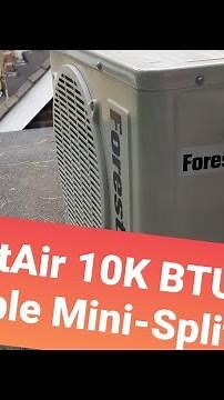 ForestAir Portable 10K BTU Mini Split Air Conditioner - F003-10KR BG - DIYer demo