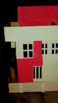 HOME MADE CARDBOARD RESIDENTIAL BUILDING HOUSE 🏠#homemade #cardboard #house