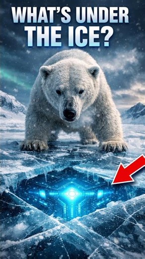 I’m a Polar Bear Crossing Antarctica — Found a Frozen Alien Structure#Antarctica #HiddenTruth #short