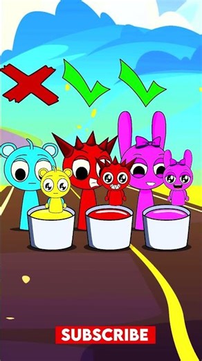 Matching Colors Challenge! Which Bucket is the Right One to Win? #Animation #Fun