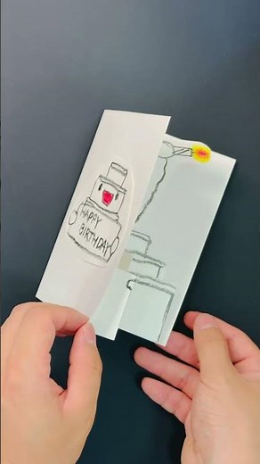 생일인 친구한테 삼단케이크 보내기 생일 축하 카드 DIY 아이디어