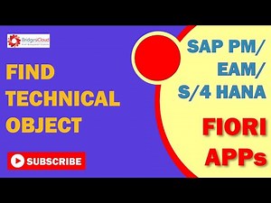 Working with Find Technical Objects Fiori App in SAP S/4 HANA Asset Management