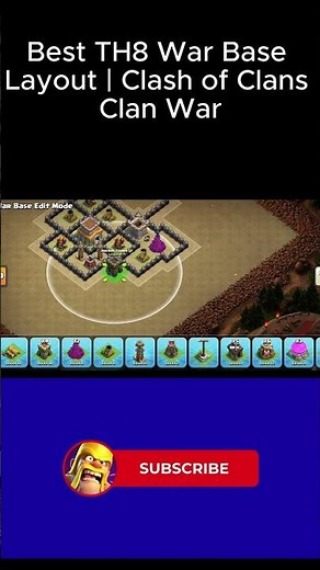 Best TH8 War Base Layout | Clash of Clans Clan War