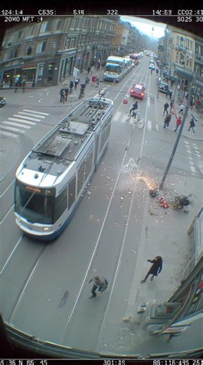 The sleepy driver almost crashed #accidentday #incident #cctvfootage