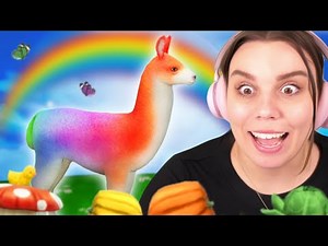 WE MADE A RAINBOW LLAMA! - The Sims 4 Cottage Living (part 7)