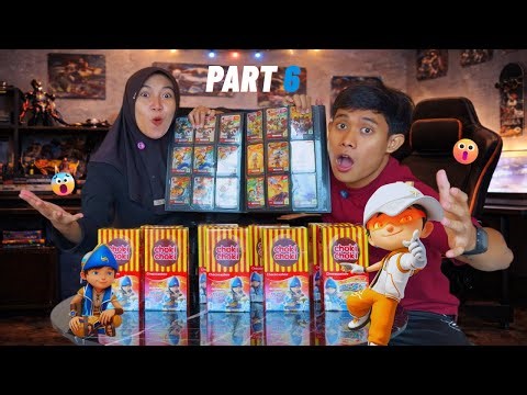 Unboxing 10 Boxes of Coki Coki Gets a Polite BoBoiBoy Card | PART 6