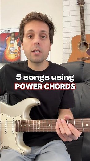 5 songs using Power Chords #guitar #powerchords #rock
