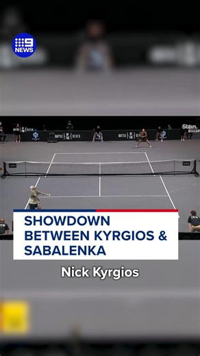 Nick Kyrgios has won the latest version of the Battle of the Sexes, beating top-ranked women’s player Aryna Sabalenka. 🎾 #9News MORE: https://nine.social/145U | 9 News Melbourne