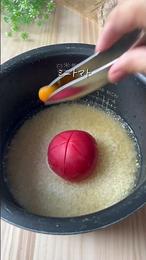 たっぷりトマトの炊き込みご飯🍅 #japanesefood #recipe #cooking #ヘルシーレシピ #簡単レシピ #tomato #簡単料理 #簡単ごはん