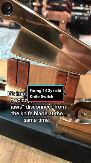 Mirror Bronze Knife Switch - Update - Wood Insulators are made electrical grade by drying and saturated with boiled linseed oil - #frankenstein #switch #leverswitch #bronzeswitch #bronze #brass #copper #knifeswitch #1800s #1880s #bronzeknifeswitch #frankensteinswitch #switches #electricswitch #electricalswitch #antique #antiqueswitch #vintageelectronics #vintageswitch #vintagelectric #vintage #mirror #mirrorfinish #restored #tech #technician