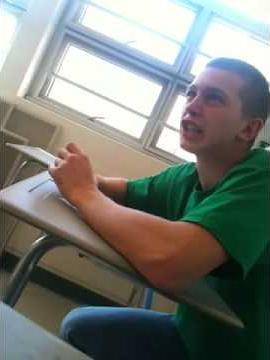 David yells at teacher