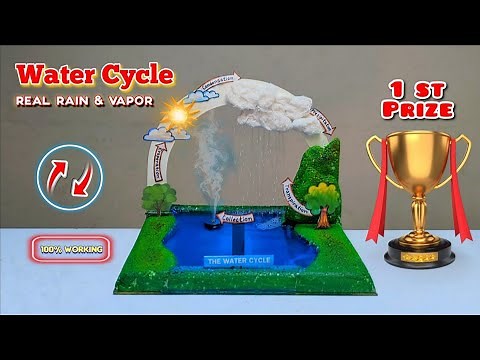 This REAL Working Water Cycle Model Looks Like Living Nature 🌧️☀️ || Award-Winning Science Project 🏆