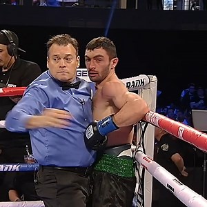 1M views · 10K reactions | Richard Commey stopped Isa Chaniev via R2 TKO to claim the IBF Lightweight title   trboxing.co/PedrazaCommey | Top Rank Boxing | Facebook