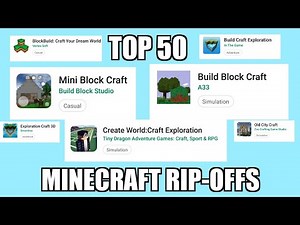 Top 50 MINECRAFT RIPOFFS for Android