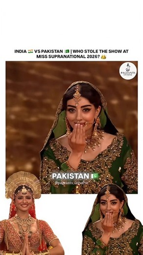 INDIA 🇮🇳 VS PAKISTAN 🇵🇰 | WHO STOLE THE SHOW AT MISS SUPRANATIONAL 2026? #indiapakistan #shorts