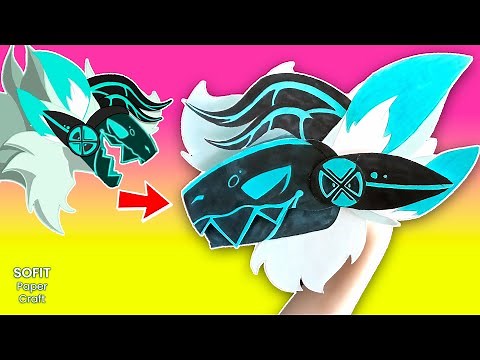 How to make a paper Protogen Dragon. DIY Sofit PaperCraft
