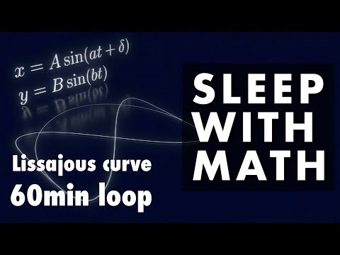 Sleep with Math: Lissajous curve 1hour loop ASMR