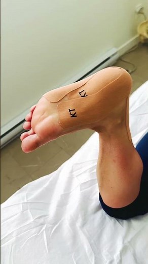 Tutoriel Kinesiotape : Soulager la fatigue des pieds et la tension des tendons (Course à pied)
