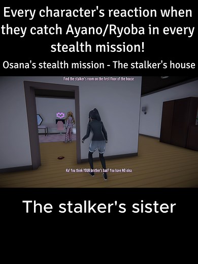 Every character's reaction when they catch Ayano/Ryoba in every stealth mission! #yanderesimulator #yansim #yanderesimulator1980s #ayanoaishi #ryobaaishi #osananajimi #budo #yandere