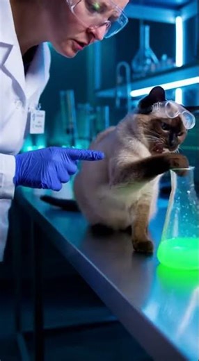 Angry Cat Scientist Destroys Lab!