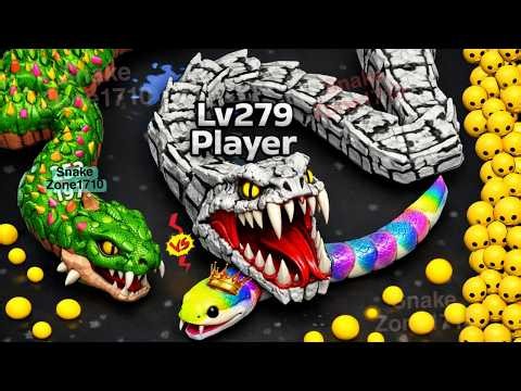 😱Snake zone Games | snake clash vs snake rush battle 3d live fight challange part 2#