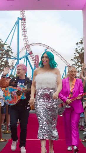 Catch us live during September school holidays at Movie World on the Gold Coast! #movieworld #geronimo #cominghome #music #popmusic #rides #entertainment