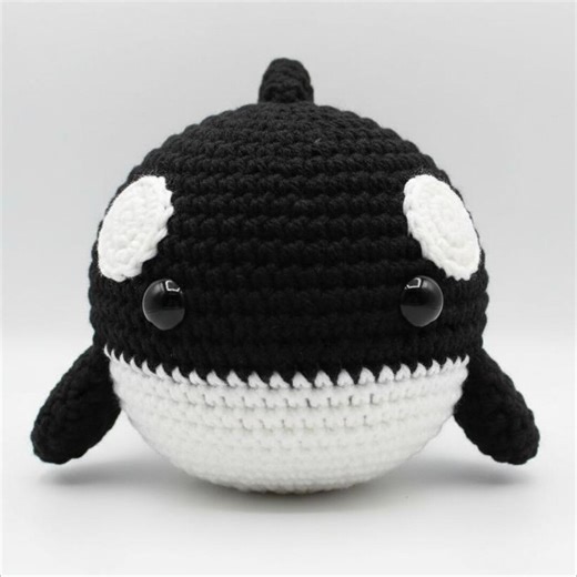 Orca Amigurumi Crochet Pattern Cute Killer Whale Plush Toy - Etsy Canada