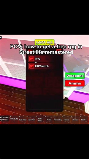 GAME - STREET LIFE REMASTERED #streetliferemastered #roblox #SLRSummer #fyp how to get a free RPG