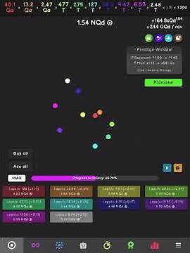 breaking infinity in Revolution idle (eternity)