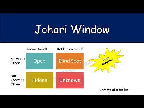 Johari Window model with examples