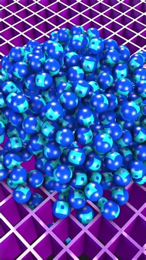 Roblox logo ball Falling #shorts #roblox #3danimation #gaming