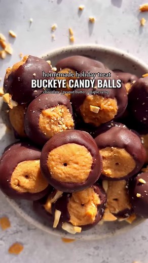 9.7K views · 28 reactions | Buckeye Candy Peanut Butter Balls https://lifemadesweeter.com/buckeye-recipe/ | Life Made Sweeter | Facebook