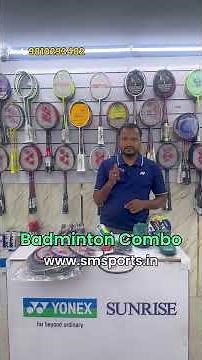 Complete Yonex Badminton Combo 🏸 | Racquet, Shoes, Bag, Grip, Wrist Band & Mavis 350